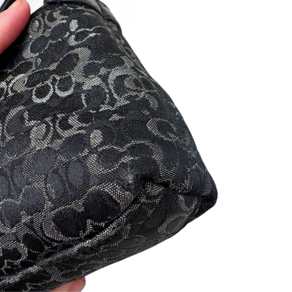 Coach vintage y2k optic c black and silver mini wristlet clutch bag - Picture 5 of 12